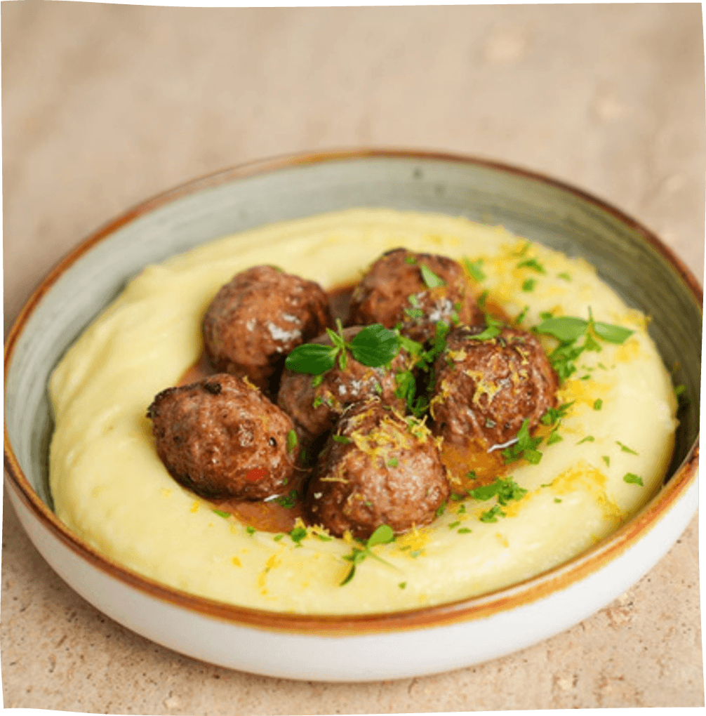 Mash Potato With Kofta