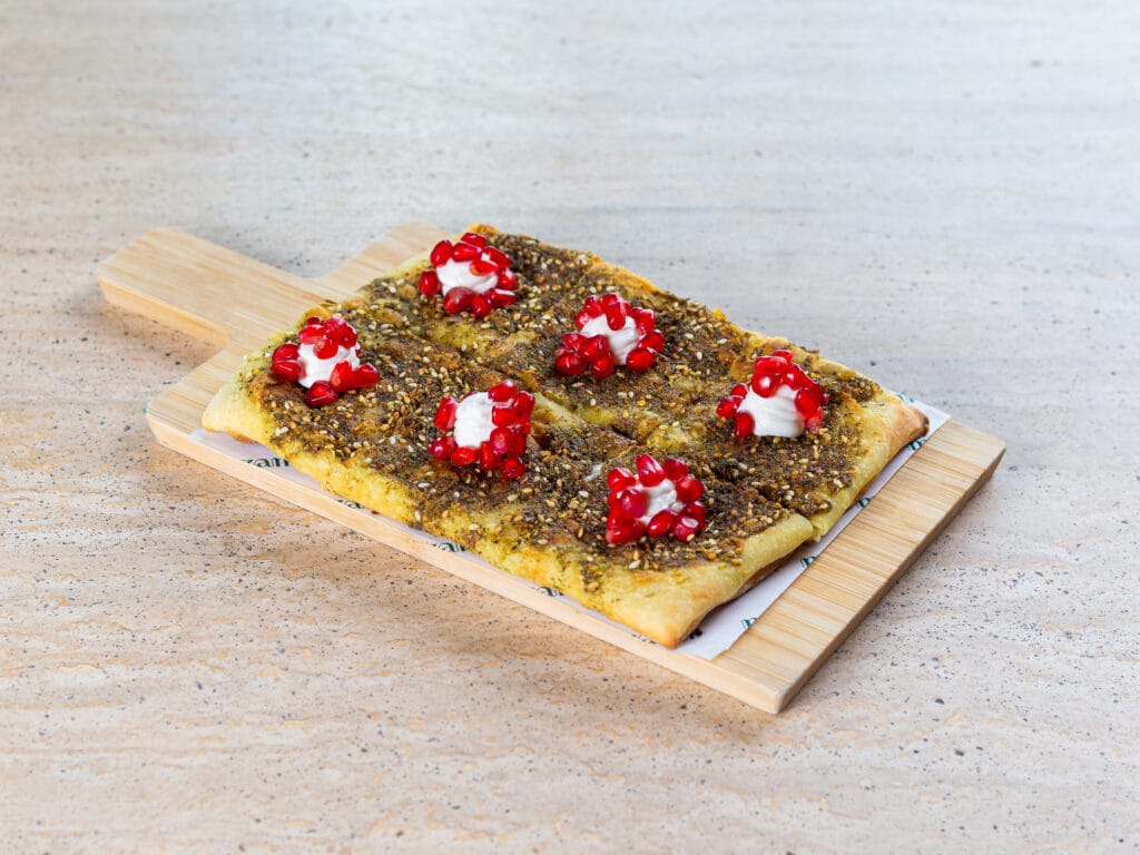Cheesy Zaatar Flatbread